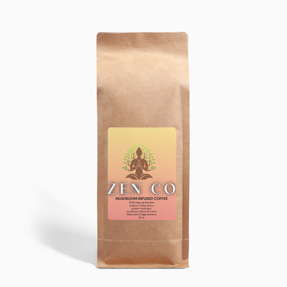 Zen Co Wellness™- Lion’s Mane & Chaga infused coffee 16oz